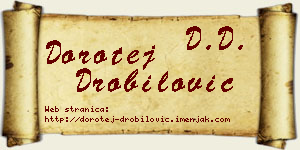 Dorotej Drobilović vizit kartica